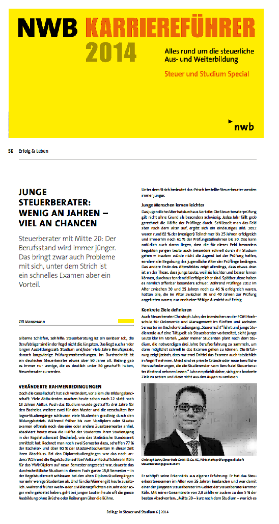 NBW-Karriereführer
