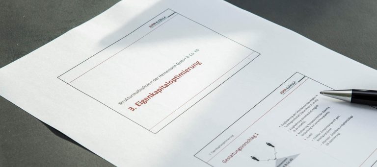 Strukturmaßnahmen zur Eigenkapitaloptimierung